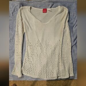 Xhilaration Cream Knit Top